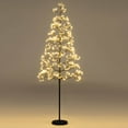 thumbnail image 1 of Costway 5 FT Lighted Alpine Tree with 1000 White LED Lights, Weighted Base for Christmas, 1 of 10