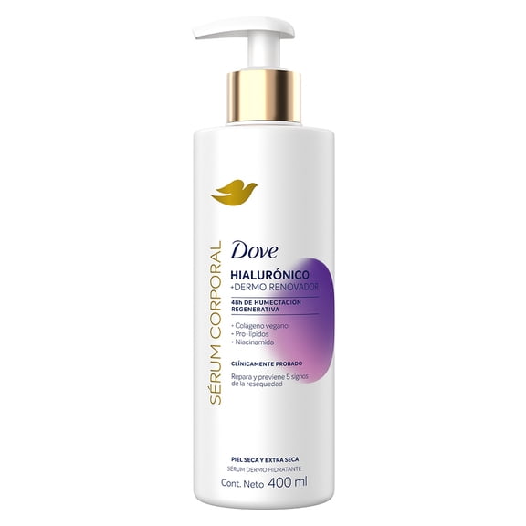 Sérum corporal Dove dermo renovador con ácido hialurónico 400 ml