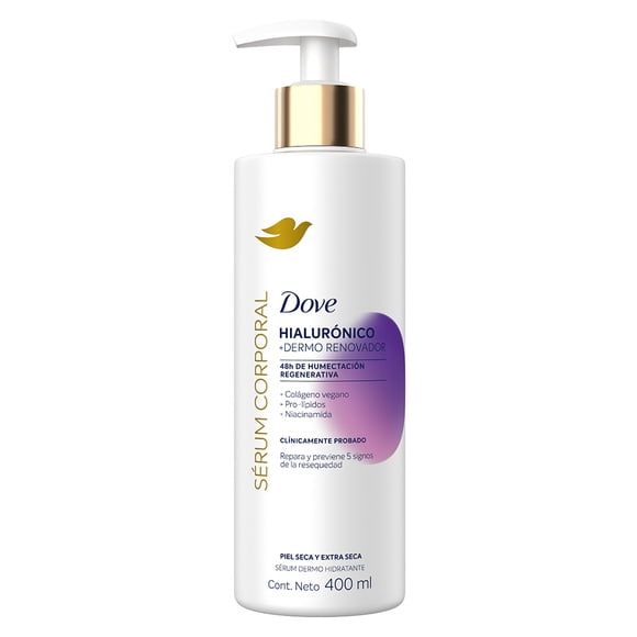 Sérum corporal Dove dermo renovador con ácido hialurónico 400 ml