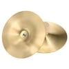 Aibecy Copper Hand Cymbals Finger with Wooden Handle 3.5inch Mini Music Instrument for Belly Dance Adults Kids 1 Pair