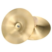 Brass cymbal,Pair With Wooden With Wooden Handle 1 Pair Wooden Handle 3.5-inch Handle 3.5-inch Copper Copper Hand Dance Kids 3.5-inch Copper Hand Pair Dance 1 Cousopo Hxber Zdhf brass