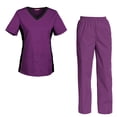 thumbnail image 1 of Women's Scrubs Set Scrub Top and Pants Scrubs Set, 1 of 3