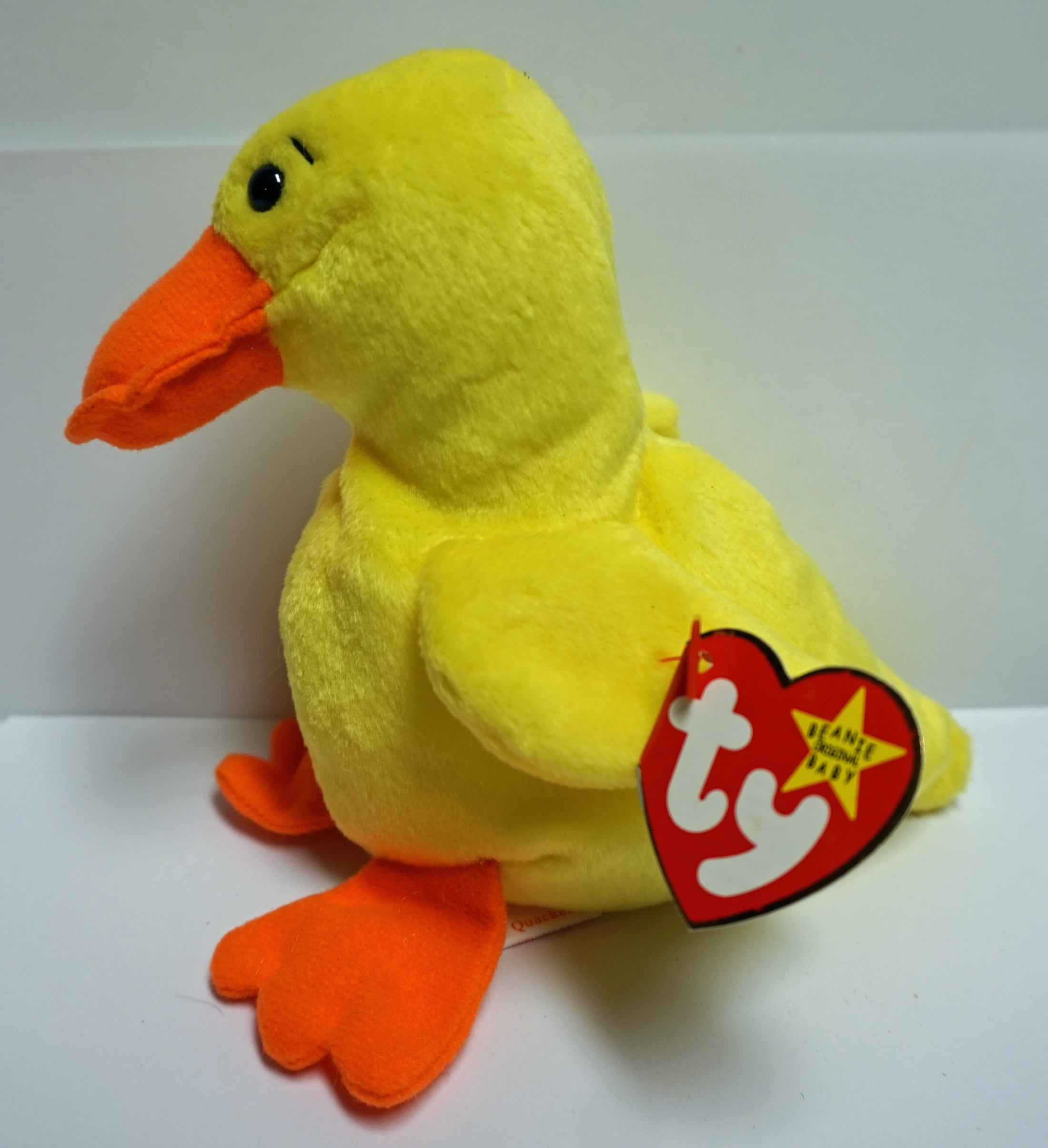 Quackers The Duck 6" Plush Toy 4024 Ty Beanie Babys for sale online 