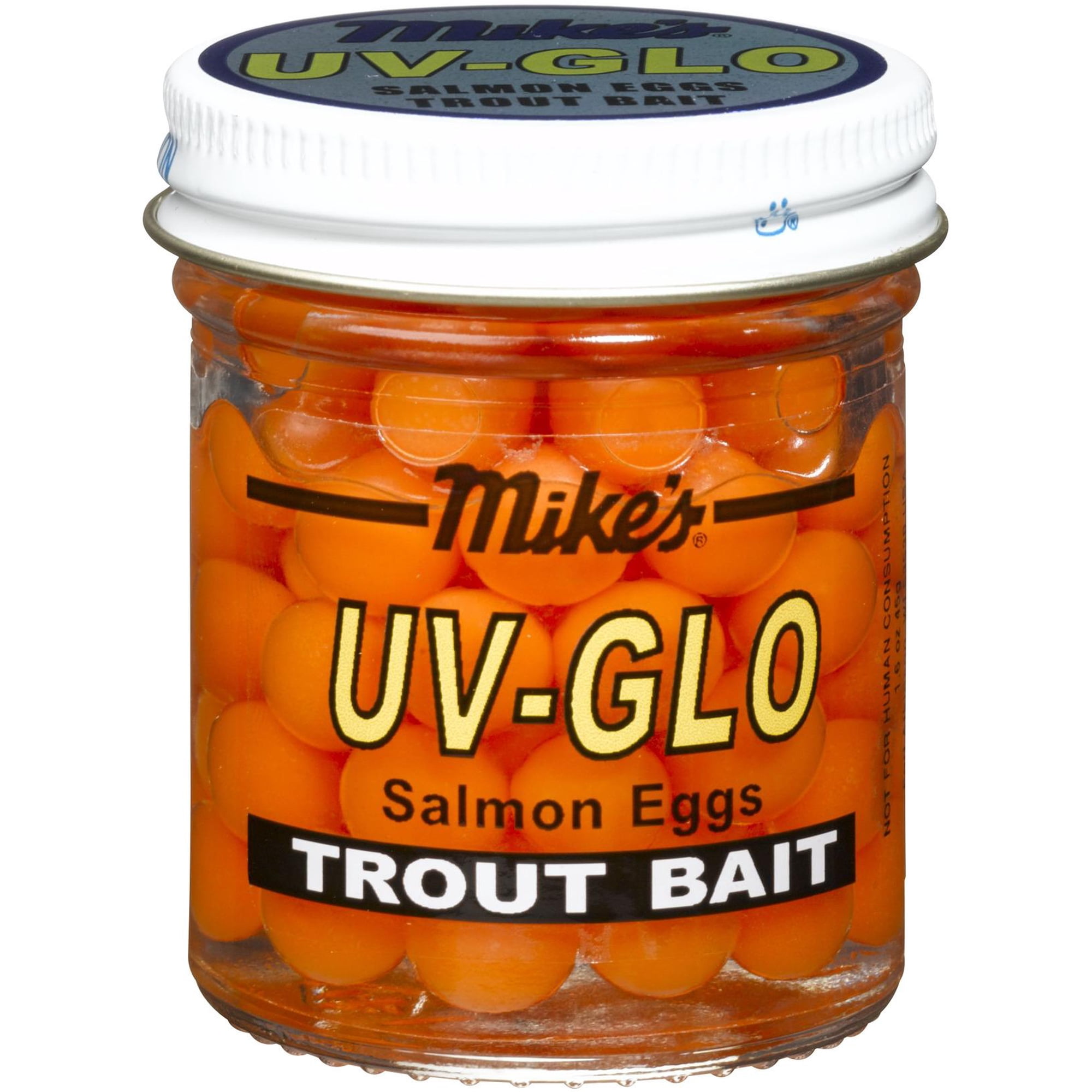 Mike s 1016 UV Glo Salmon Eggs Orange 1.1 oz Jar