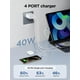 thumbnail image 2 of [Cargador] Cargador de pared USB C Yosou, adaptador de corriente PD de 40 W y 4 puertos, 2 of 6