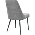 thumbnail image 3 of Gunmetal Tapered Legs - Wingback - like Seat and Back - Dining Space Upgrade - Fashionable Look, 3 of 7