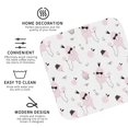 thumbnail image 3 of Lsque Cute Poodle Dog Pattern 4" Drink Coasters Set of 4, PVC Leather Absorbent Coasters, Table Coaster Set Decorative Coffee Cup Coasters Housewarming Gift -Square, 3 of 6