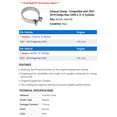 thumbnail image 2 of Exhaust Clamp - Compatible with 2007 - 2010 Dodge Ram 2500 6.7L 6-Cylinder 2008 2009, 2 of 2