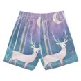 thumbnail image 7 of FORMRS Boys Swim Trunks Quick Dry Mesh Liner Boardshorts Sizes XS-XL, Purple Night Deer, 7 of 7