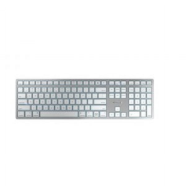 Cherry KW 9100 Slim Clavier Sans Fil pour Mac, Remplacement Rechargeable pour Claviers Magic. 13 Fonctions Mac Fréquentes. Compatibles avec Modèles Mac et iMac pour Travail Ou Bureau à Domicile