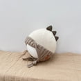 thumbnail image 3 of Splozh Toddler Hat Winter Children Wool Hat Fashion Dinosaur Horn Thickened Knitted Hat Girl Warm Ear Hat Beige,One Size, 3 of 5