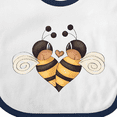 thumbnail image 4 of Inktastic Valentine's Day Bumble Bees Boys Baby Bib, 4 of 4