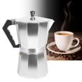 thumbnail image 5 of XYCCA Aluminium Octagonal Coffee Pot Kettle Coffee Maker Moka Pot for Home Coffee Shop UseSilver 450ML-082001, 5 of 5