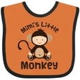 thumbnail image 3 of Inktastic Mimi Little Monkey Grandchild Boys or Girls Baby Bib, 3 of 4