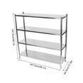thumbnail image 2 of Stainless Steel Shelving, 4 Tier Adjustable Shelf Storage, Stainless Steel Heavy Duty Shelving, 2 of 20