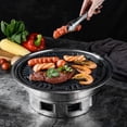 thumbnail image 2 of Barbecue Compact en Acier Inoxydable pour Camping en Plein Air et Usage Domestique, Inclut Poêle en Aluminium et Grille, Parfait pour une Répartition Uniforme de la Chaleur et un Nettoyage Facile, Idéal pour Petits Rassemblements, 2 of 6