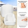 thumbnail image 3 of Lumiparty Pontoon Captain Bucket Seat With Thickened Sponge Padding, Fishing Chairs for Boats, Sightseeing, Speedboat, Canoe, White, 3 of 7