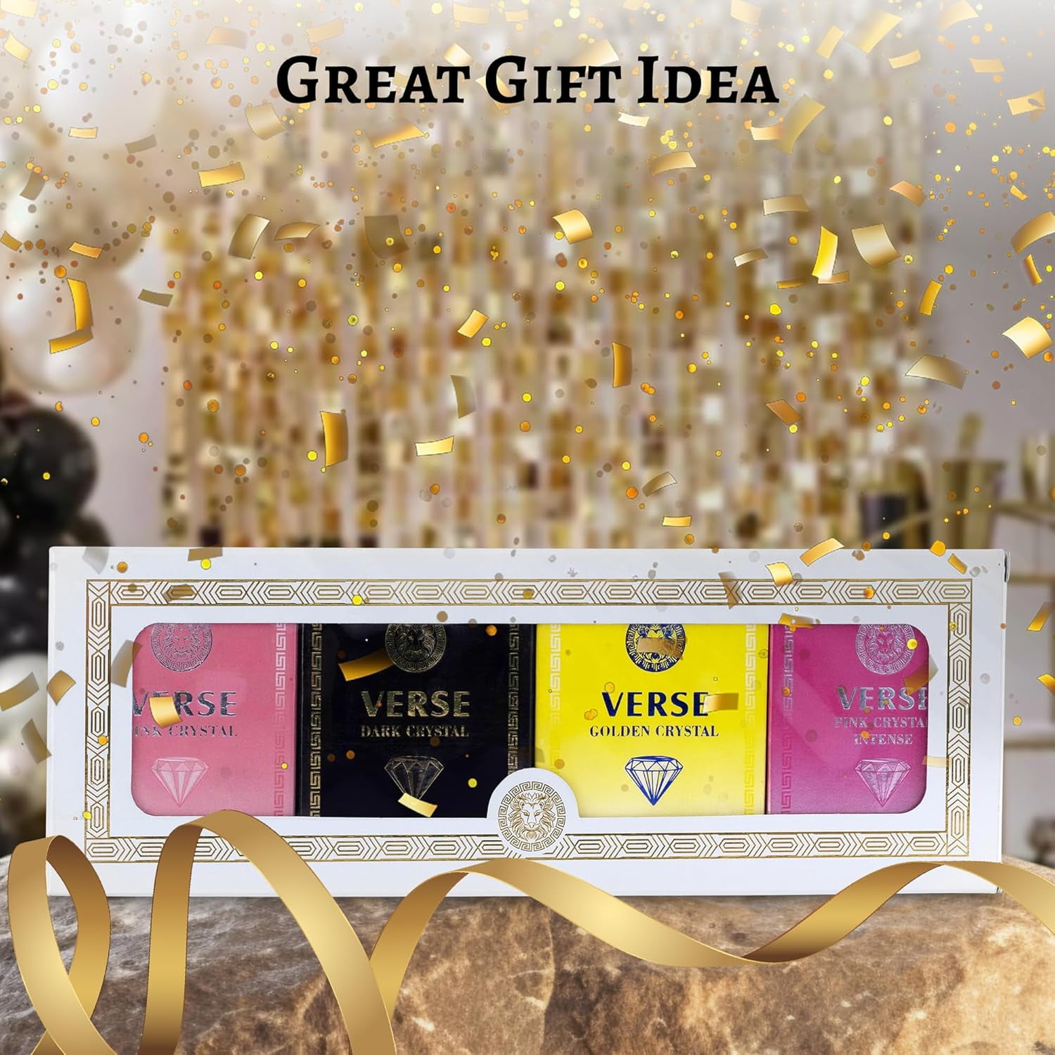 NovoGlow Eau de Parfum Verse 4-Piece Mini Perfume Gift Set for Women – Floral, Fruity & Woody EDP Collection