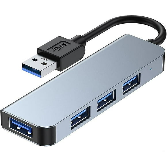 Usb 3.0 Hub, 4-ports Usb 2.0 Ultra Thin Data Hub For Macbook, Mac Pro/mini, Imac, Surface Pro, Xps, Notebook Pc, Usb Flash Drives, External Hard Drive