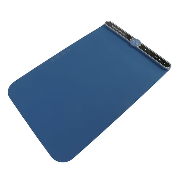 Food Warming Mat, 8S Rapid Heating Warming Mat for Food, Food Warmer Mat with 9 Temperature Settings, Electric Roll Up Warming Trays for Buffets Parties Family, Blue, Large