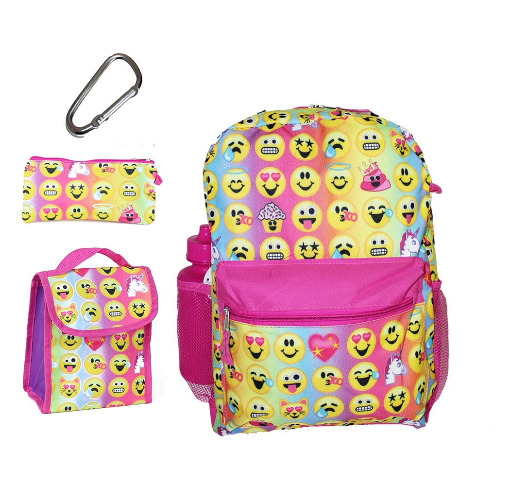 Emojination Emoji Backpack OMG School Bag 16"  Schoolbag NEW 