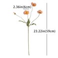 thumbnail image 4 of Ramo de flores artificiales DUYONE con 6 tallos de amapola y seda (6 unidades), 4 of 9