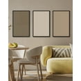 thumbnail image 3 of Drsoum 16x24in3pcs Black Framed Minimalist Abstract Modern Boho Neutral Line Decor Geometric Artwork Wall Art, 3 of 8