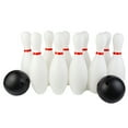 thumbnail image 2 of D-GROEE Kids Bowling Set Includes 10 Classical White Pins and 2 Balls, Suitable as Toy Gifts, Early Education, Indoor & Outdoor Games, Great for Toddler Preschoolers and School-age Child, Boys & Girls, 2 of 7
