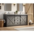thumbnail image 3 of Elegant Kitchen and Bath Austin 72 inch Double Bathroom Vanity in Rustic Grey, 3 of 10