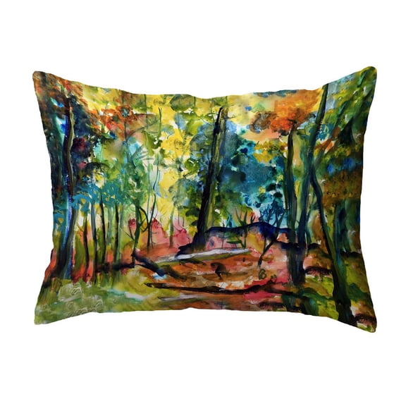Betsy Drake Interiors Fall Forest Small Noncorded Pillow 11x14