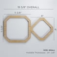 thumbnail image 3 of Ekena Millwork 19 3/8"W x 11 3/8"H x 1/4"T Small Lockhart Decorative Fretwork Wood Wall Panels, Birch, 3 of 18