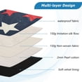 thumbnail image 3 of FORMRS 13-13.3 inch Laptop Sleeve Case Soft Carrying Quilted Computer Bag Cover, Red White Stars, 3 of 7