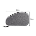 thumbnail image 4 of Table Tennis Racket Case Pong Paddle Case of Fan Shaped Lightweight Training Competition Professional Table Tennis Cover Racket Pouch Gray, 4 of 10
