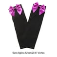thumbnail image 3 of Knee Socks Cute Beautiful Modified Leg Shape Simple Design Perfect Matching High Stockings Single Hose for Theme Party Purple Black Sock, 3 of 5