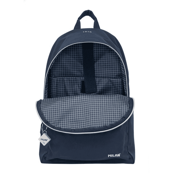 Mochila Urbana Juvenil Milan Serie 1918 2 Cierres Colores azul