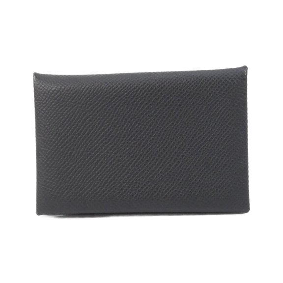 Pre-Owned Hermes Calvi 044164CK Business Card Holder/Card Case