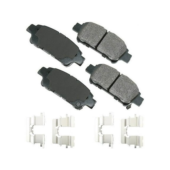 Rear Brake Pad Set - Compatible with 2004 - 2010 Toyota Sienna 2005 2006 2007 2008 2009