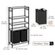 thumbnail image 2 of Cesto para Ropa Sucia con 4 Niveles de Almacenamiento Estante,Marco Metálico Cesta para Ropa Sucia con 2 Bolsa Colada de Tela Oxford Extraíble,Organizador para Lavandería, Dormitorio y Baño, 2 of 7