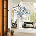 thumbnail image 4 of SM-XLHN Snowman Cardinal Hello Winter House Flag 28x40 Inch Double Sided, Polka Dot Winter Holiday Yard Outdoor Flag, 4 of 6