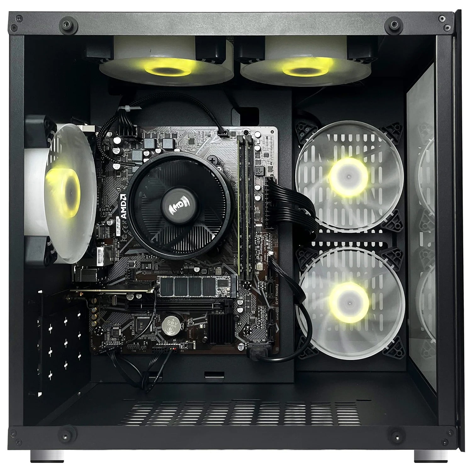 ICEWOLF Gaming Desktop PC AMD Ryzen 7 5700G Radeon Vega graphics,16GB Ram 1TB SSD,WIFI BT ARGB Fans Win 11 Pro