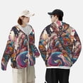 thumbnail image 4 of Gaeub Fantasy Colorful Beast Men's and Women's UPF 50+ Long-Sleeved Sun Protection Clothing, Fishing Shirt Long Sleeve Zip-XX-Large, 4 of 7