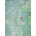thumbnail image 2 of Addison Rugs Chantille Indoor/Outdoor Transitional Watercolors Teal Washable Rectangle Rug, 3' x 5', 2 of 6