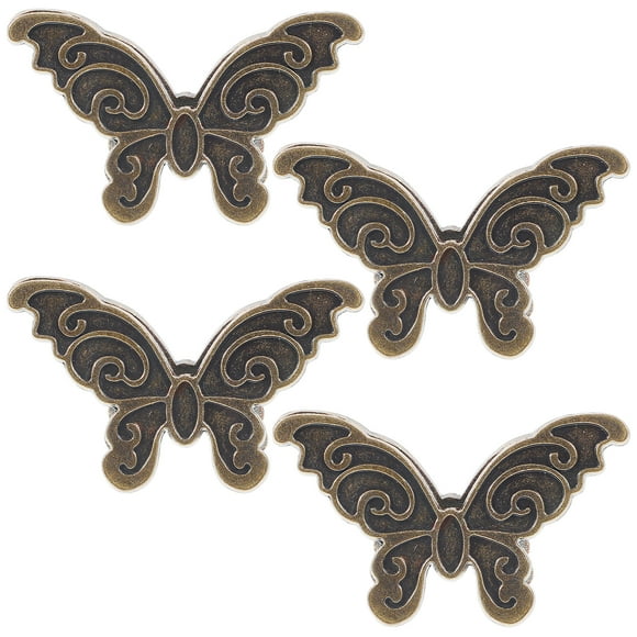 KAKOWELY 4 Pcs Pinces à Classeur Pinces à Classeur Journal Papillon pour Bureau, 1.97"X1.18"X0.75 Pouces