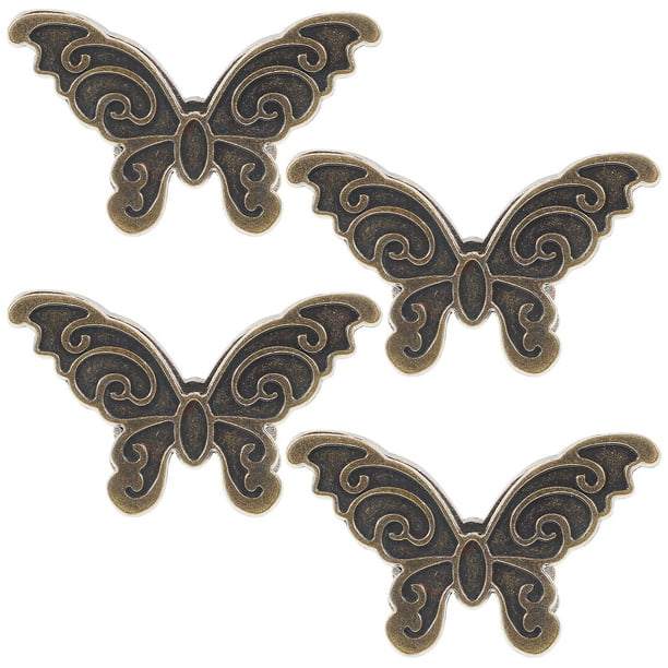 4pcs Document Binder Clips Clips Clips Office Butterfly Journal Clip para oficina