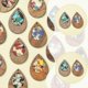 thumbnail image 3 of Pendants For Women 14Pcs 7 Colors Walnut Wood Resin Pendants with Glitter Powder 26-27s, 3 of 5