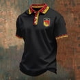 thumbnail image 2 of Mens Casual Shirts Italian Short Sleeve Classic Versatile Plus Size Mens Clothing,Black,M, 2 of 3