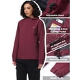 thumbnail image 2 of Pdbokew Packable Rain Jacket for Women Waterproof Raincoats with Hood Wine XL, 2 of 6