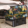 thumbnail image 6 of KLL Cozy Cottage Lakeside Sunset Print 4 Slice Toaster Dust Covers Kitchen Small Appliance Cover with 2 Pockets,Can hold Jam Spreader Knife & Toaster Tongs (12.4 x 10.6 x 8.2), 6 of 6