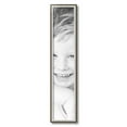 thumbnail image 2 of ArtToFrames 6" x 30" Silver with Stained Grey Picture Frame, 6x30 inch Silver Wood Poster Frame (WOM-4767), 2 of 7