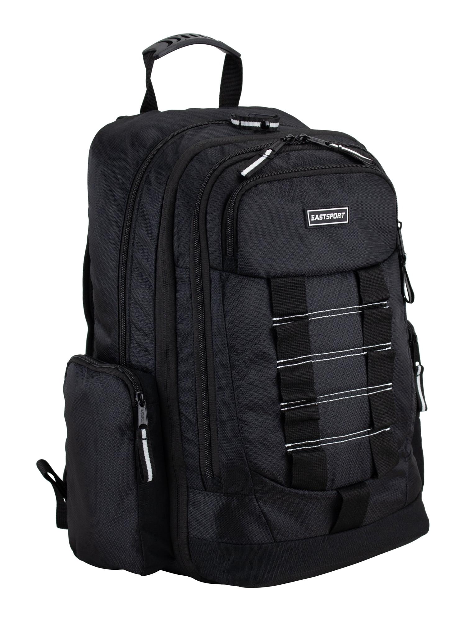 Eastsport Unisex Allegiance Expandable Recycled Backpack, Black